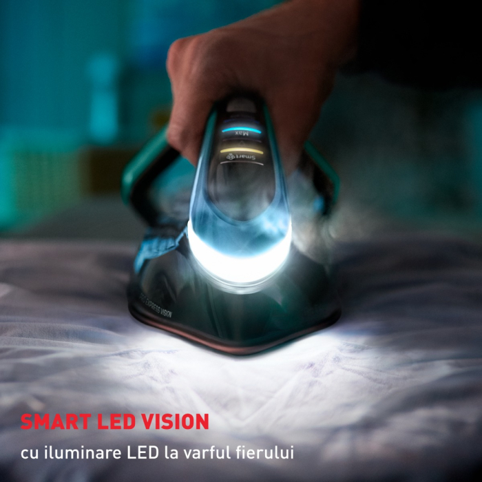 Statie de calcat cu boiler Tefal Pro Express Vision GV9822E1, 9 bari, 3000W, jet de abur 750 g/min, abur variabil 0-180 g/min, talpa Durilium Airgli [3]