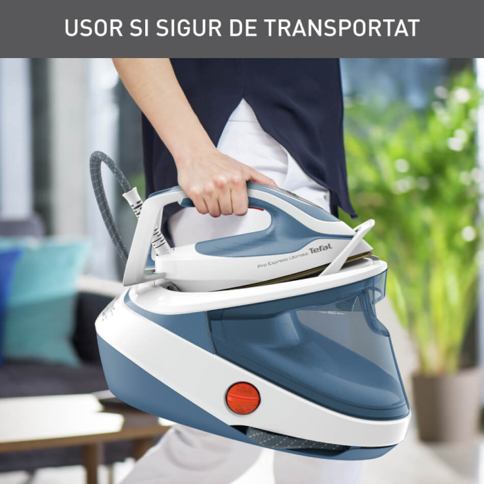 Statie de calcat de inalta presiune Tefal Pro Express Ultimate GV9710E0, 3000W, 7.6 bari, jet de abur 580 g/min, abur variabil pana la 155 g/min,  [6]