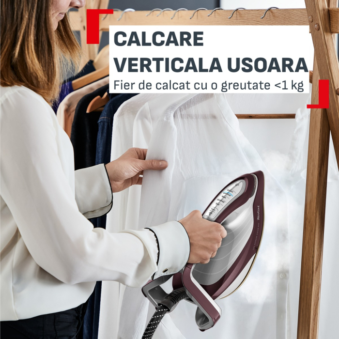 Statie de calcat de inalta presiune Tefal Pro Express Vision Max GV9921E0, 3000 W, 8.8 bari, abur variabil 0 - 215 g/min, jet de abur pana la 850 g/mi [6]
