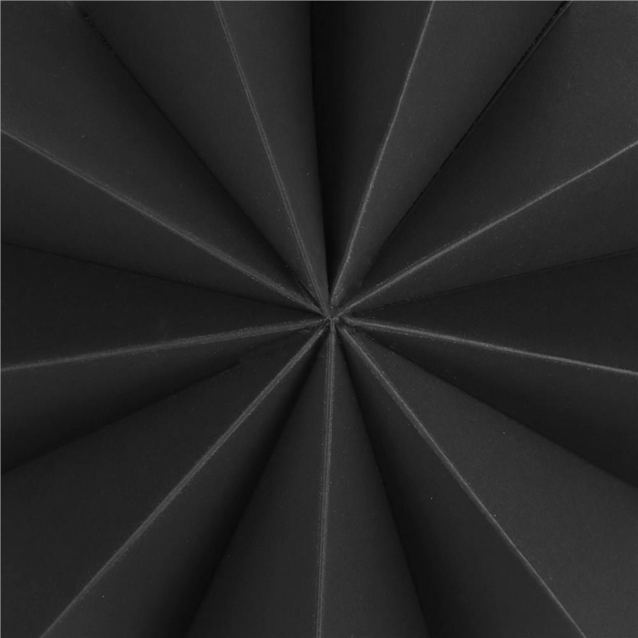 Stea decorativa 3D din hartie, cu 9 colturi, 60 cm, neagra [12]