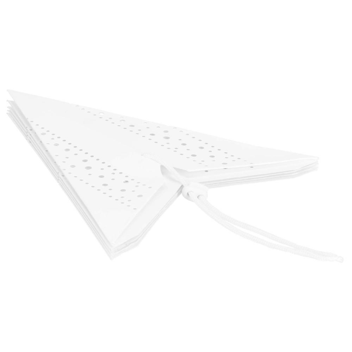 Stea decorativa de Craciun 3D, 5 varfuri, pliabila, 60 cm, alb [10]