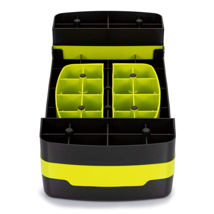 Stepper aerobic ajustabil 2 trepte antiderapant maxim 350 kg, 68x29x15 cm, fitness, negru verde [14]