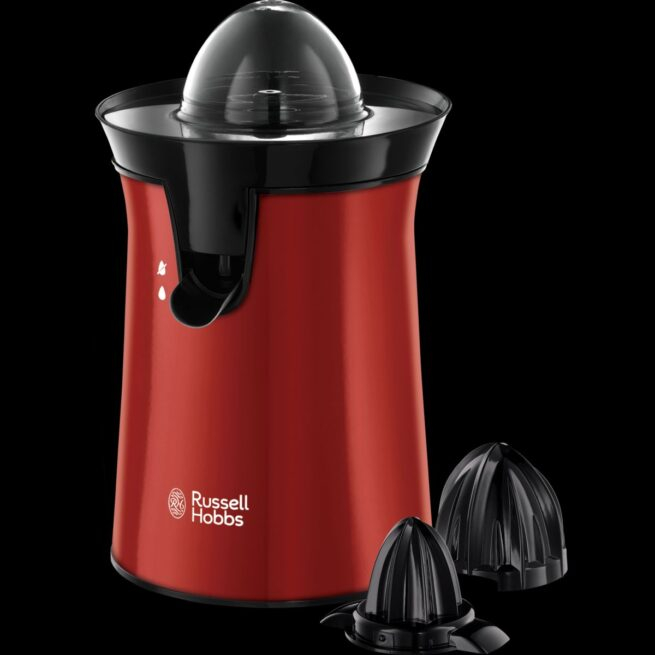 Storcator de citrice Russell Hobbs Colour Plus+, 2 conuri de stoarcere, recipient detasabil, filtru pulpa, rosu [6]