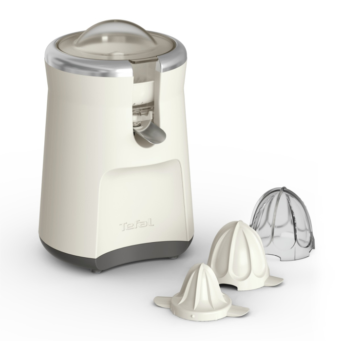 Storcator de citrice Tefal Collection ZP610AE0, 100 W, 1 viteza, capac de protectie, 3 conuri, design retro, crem [12]