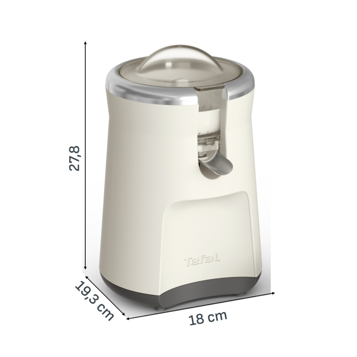 Storcator de citrice Tefal Collection ZP610AE0, 100 W, 1 viteza, capac de protectie, 3 conuri, design retro, crem [22]