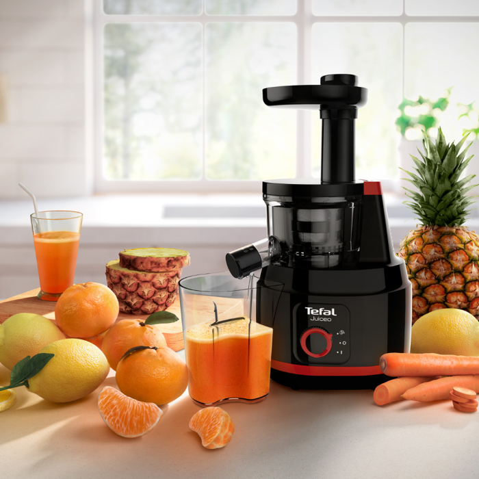 Storcator de fructe si legume Juiceo ZC150838, 150 W, tehnologie presare la rece, auto-curatare, sistem anti-picurare, recipiente suc si pulpa 0 [6]
