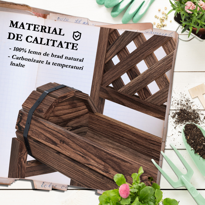  Strat inaltat de gradina cu grilaj pe 2 nivele, Jardinie [6]