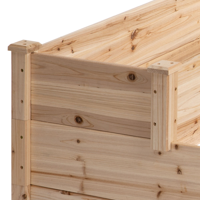  suport 3 rafturi lemn pentru plante, 120x120x56 cm [8]