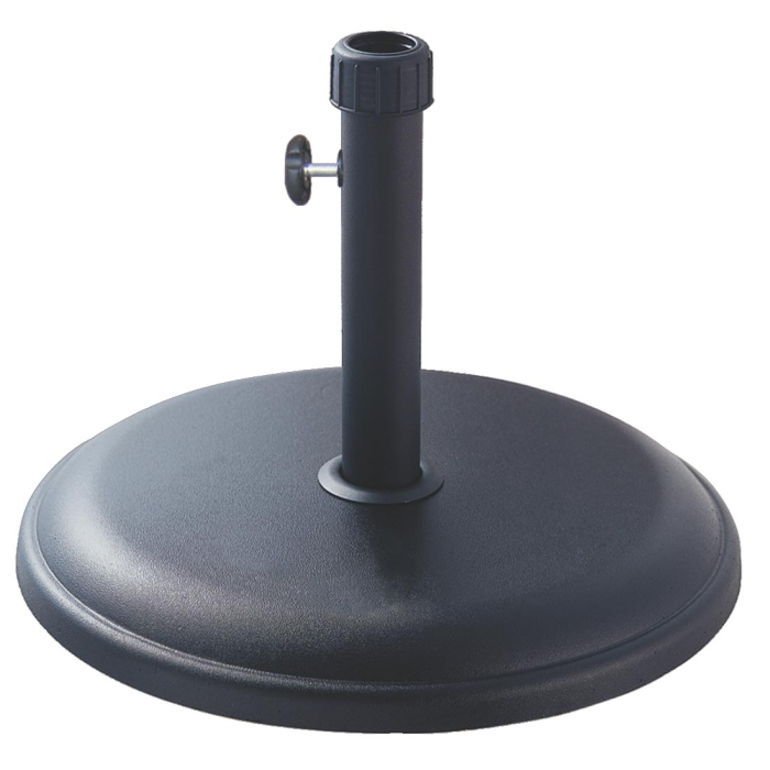 Suport baza pentru umbrele de gradina, din beton, 45 cm diametru, 16kg, negru [1]