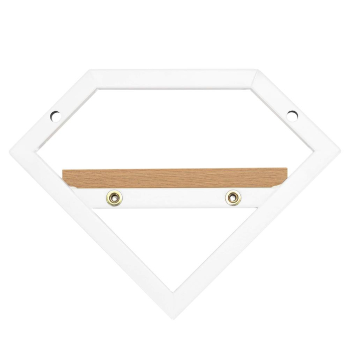Suport de perete pentru ghiveci si plante decorative, cu polita din MDF si structura metalica rezistenta, montaj usor cu accesorii incluse, maxim 10 k [4]
