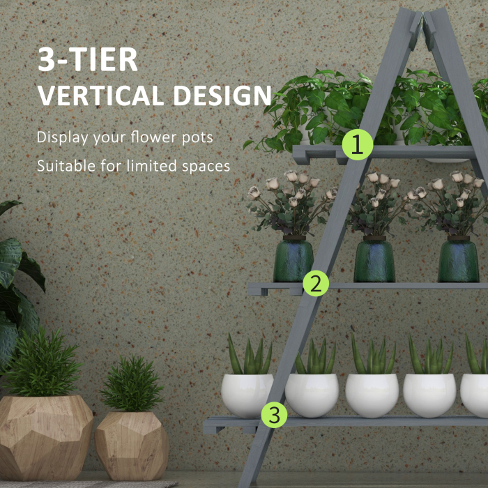 Suport de plante din lemn  , suport pentru ghivece [4]