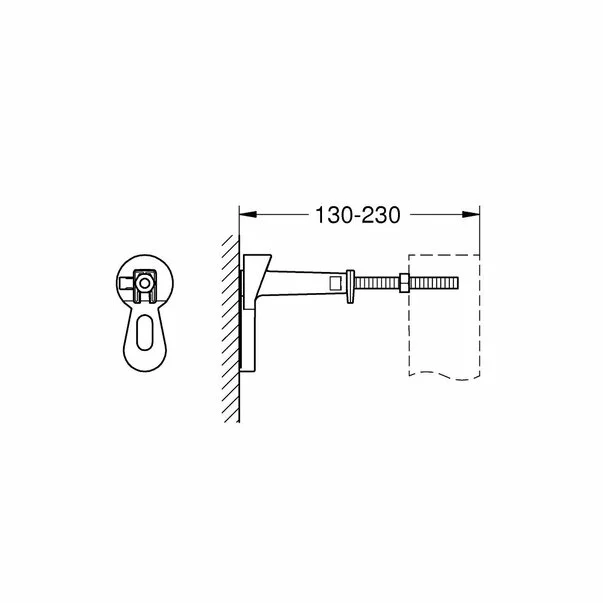 Suport de prindere in perete Grohe Rapid SL [2]