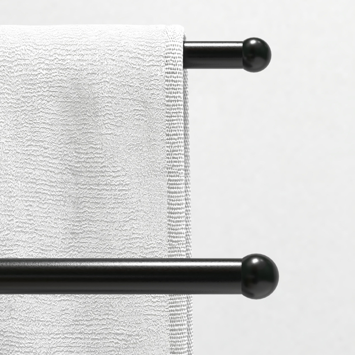  Suport de Prosoape de Podea cu 2 brate, Suport de Prosoape din Metal pentru Baie, 50x18,5x85 cm, Negru [9]