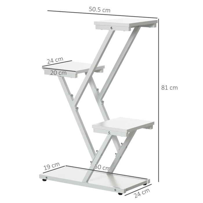  Suport Ghivece Colt - Raft 4 Niveluri pentru Plante, Interior/Exterior [3]