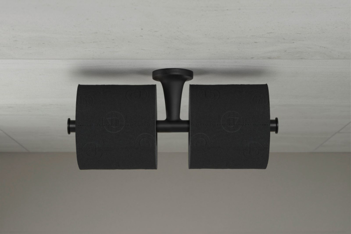 Suport hartie Duravit 0099384600, igienica Starck T, tip instalare pe perete, numar role hartie 2, negru [10]