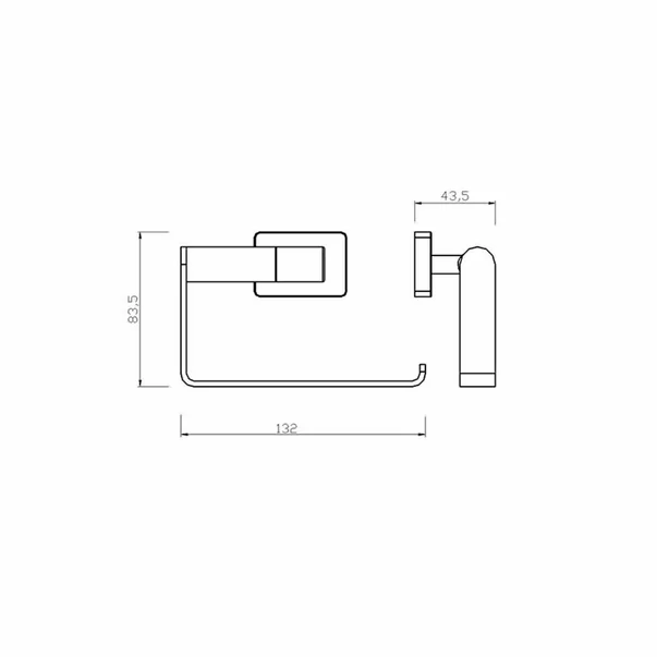 Suport hartie igienica Ferro Greta crom lucios [2]