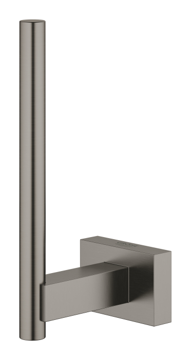 Suport hartie igienica Grohe 40623AL1, Essentials Cube, fixare ascunsa, mat, grafit [2]