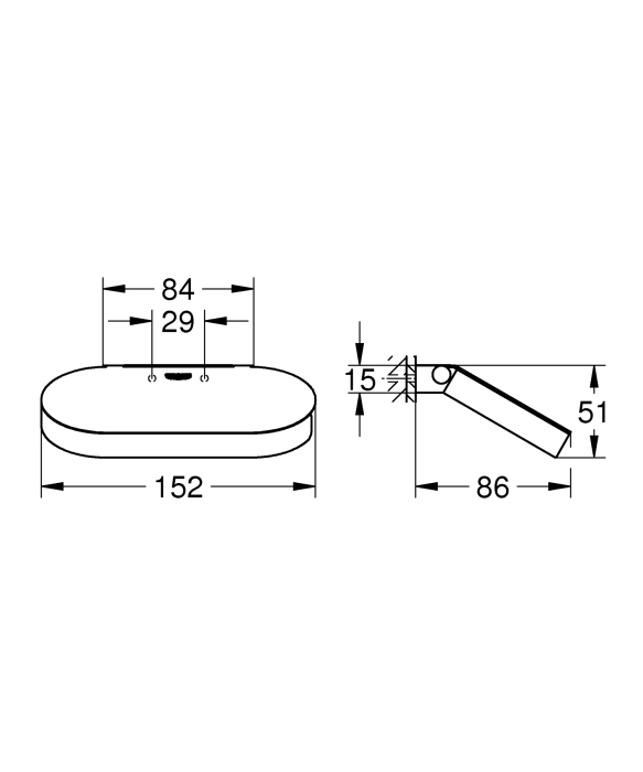 Suport hartie igienica Grohe 41069GN0, Selection, 1 rola, montare pe perete, fixare ascunsa, mat, auriu [3]
