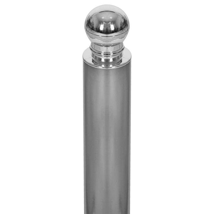 Suport hartie igienica tip tija, 51cm, argintiu cromat [6]