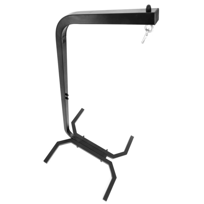 Suport leagan tip cuib sau hamac suspendat, cadru otel, maxim 180 kg, 92x92x205 cm, negru [5]