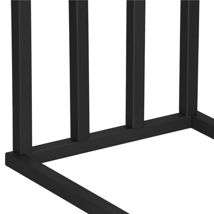 Suport prosoape baie metalic 4 brate verticale, profil patrat, finisaj mat, inaltime 96/86/76/66 cm, negru [9]