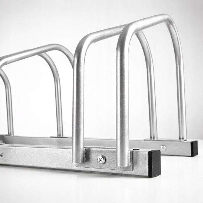 Suport metalic pentru 5 biciclete, montaj podea sau perete, structura solida otel, 135x33x28 cm [8]