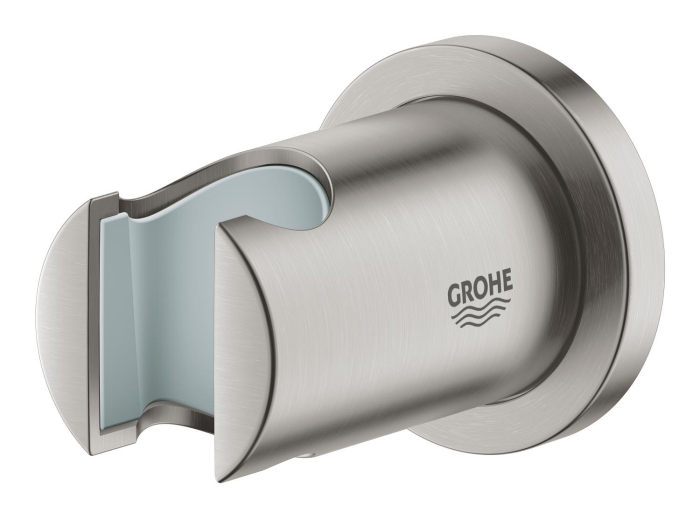 Suport para dus Grohe 27074DC0, Rainshower, aparent, universal, mat, otel satinat [2]