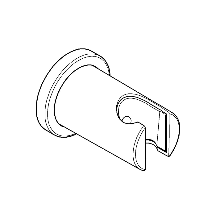 Suport para dus Grohe 27074DC0, Rainshower, aparent, universal, mat, otel satinat [6]