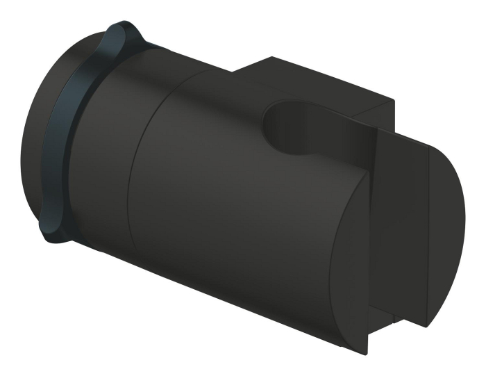 Suport para dus Grohe 275952431, 84 mm, 67 mm, universal, suport dus reglabil, pe perete, abs, Negru [5]