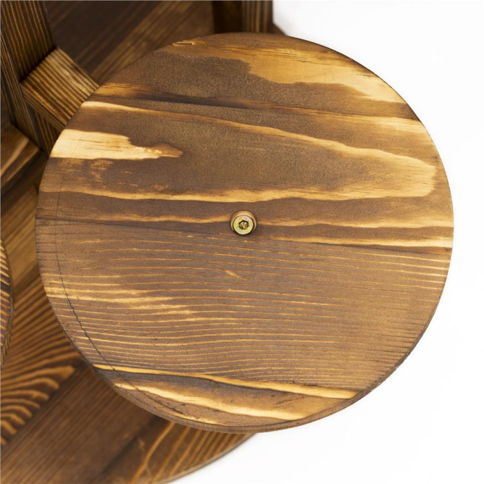 Suport plante 6 niveluri din lemn si MDF, protectii antiderapante, max 25 kg, 48x48x87 cm, maro [7]