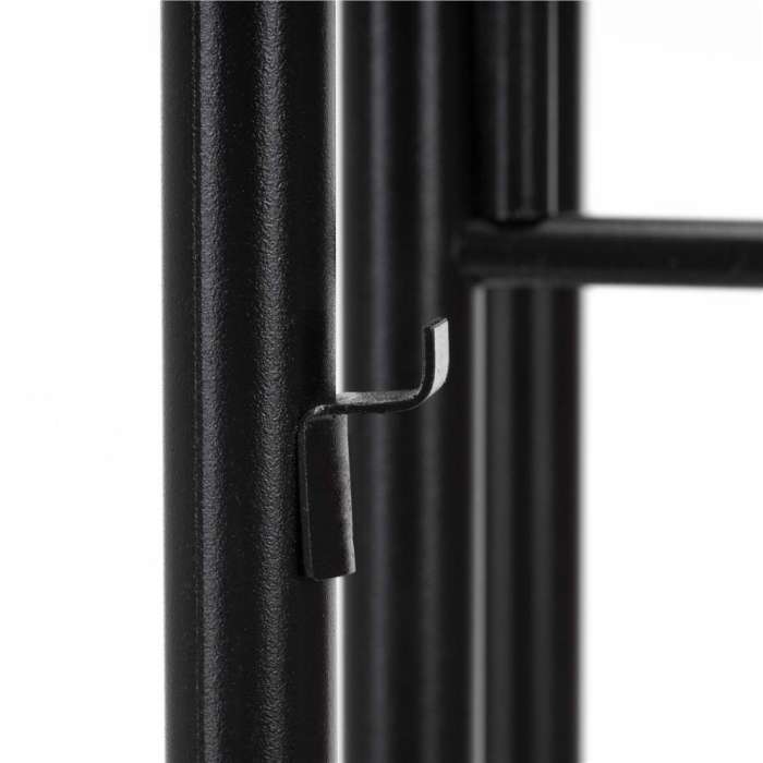 Suport pentru flori, metalic, cu 6 polite, structura verticala, 41x22x106 cm, negru [10]