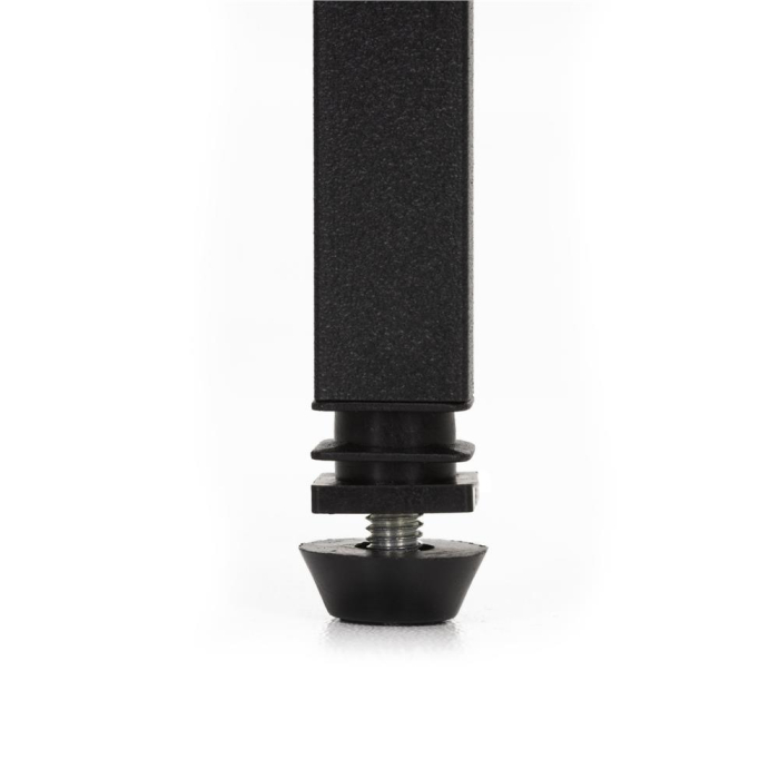 Suport pentru flori, rotund cu 3 polite, structura metalica si MDF, 32x32x81 cm, negru [12]