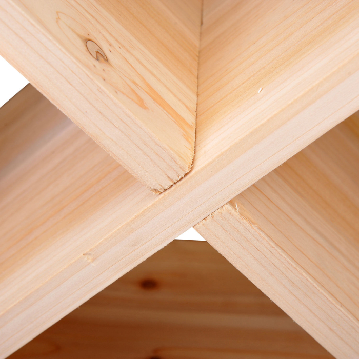  Suport pentru Sticle de Vin si Lichioruri 24 de Sticle Lemn Natural [6]