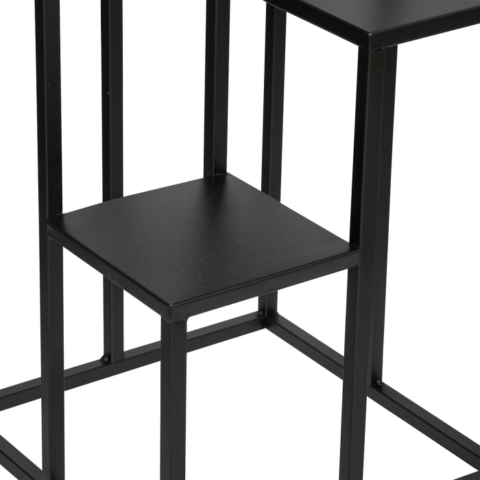 Suport plante Atmosphera cu 4 niveluri, structura metalica, 36x36x87 cm, negru [3]
