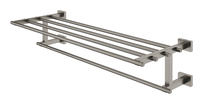 Suport prosop Grohe 40512AL1, Essentials Cube, 600 mm, 4 brate, metal, mat, grafit [3]