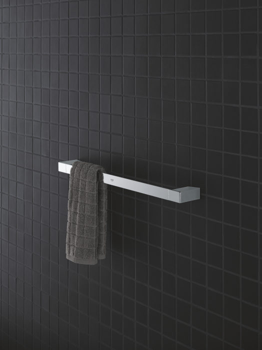 Suport prosop Grohe 40767000, 500 mm, 60 mm, 2 orificii instalare, 1 rafturi, pe perete, metal, Crom [2]