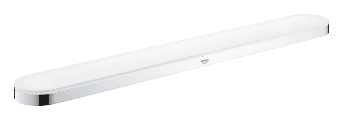Suport prosop Grohe 41056000, 600 mm, 85 mm, 2 orificii instalare, 1 rafturi, pe perete, metal, Crom [3]