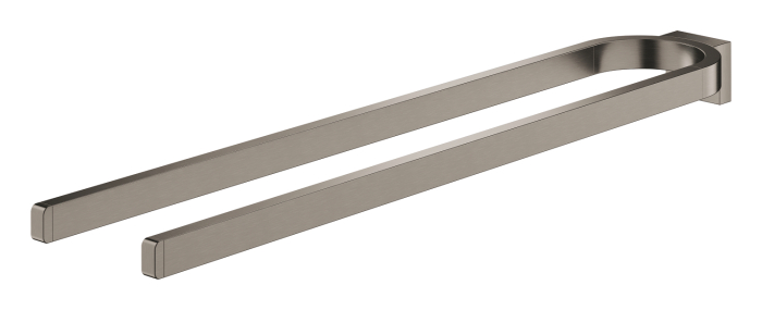 Suport prosop Grohe 41059AL0, Selection, 360 mm, 2 suporti, montare pe perete, metal, mat, grafit [3]