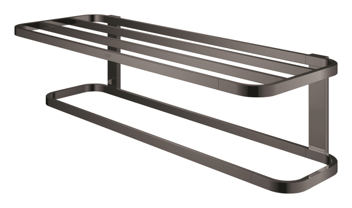 Suport prosop Grohe 41066A00, Selection, 600 mm, 4 suporti, montare pe perete, metal, lucios, grafit [2]