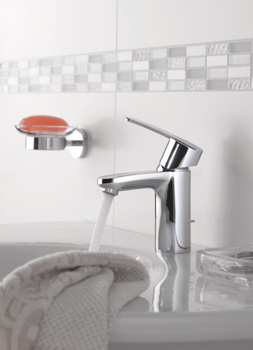 Suport sapun Grohe 40444001, 125 mm, 1 orificii instalare, pe perete, sticla, metal, elemente fixare ascunse, Crom [3]