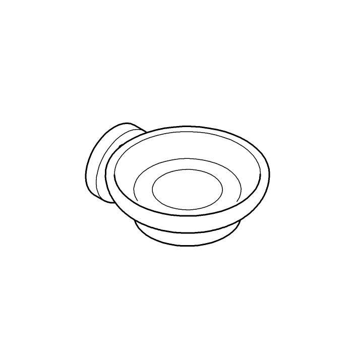 Suport sapun Grohe 40444001, 125 mm, 1 orificii instalare, pe perete, sticla, metal, elemente fixare ascunse, Crom [5]