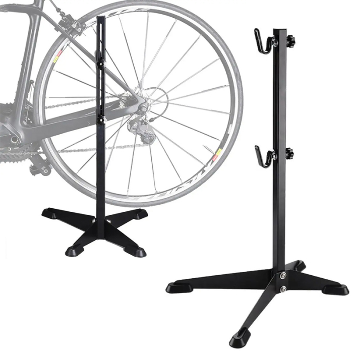 Suport service biciclete inaltime reglabila otel cauciuc, maxim 30 kg, stabil, negru [2]