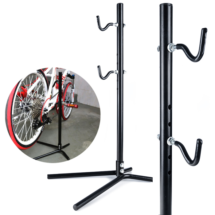 Suport service biciclete inaltime reglabila otel cauciuc, maxim 30 kg, stabil, negru [4]