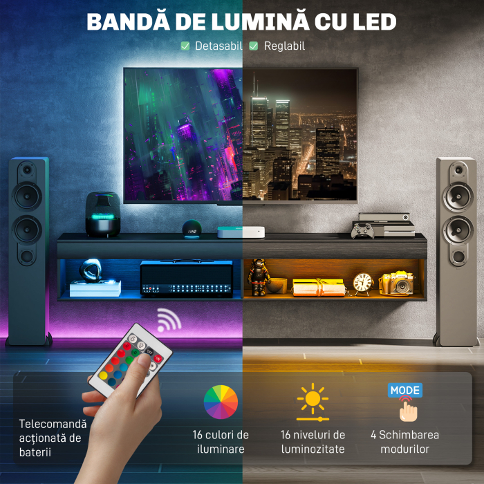  Suport TV Suspendat - LED & Rafturi, Televizoare pana la 190 cm [5]