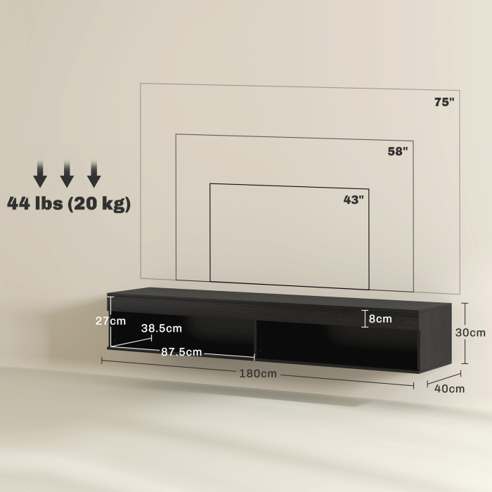  Suport TV Suspendat - LED & Rafturi, Televizoare pana la 190 cm [3]