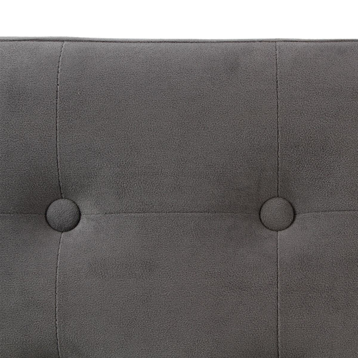 Taburet dublu pliabil Atmosphera Lysandre, MDF si poliester, 76x38x38 cm, gri [2]