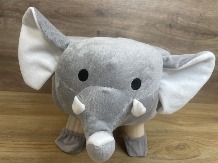 Taburet pentru copii, 28x25cm, maxim 50kg, model elefant [6]