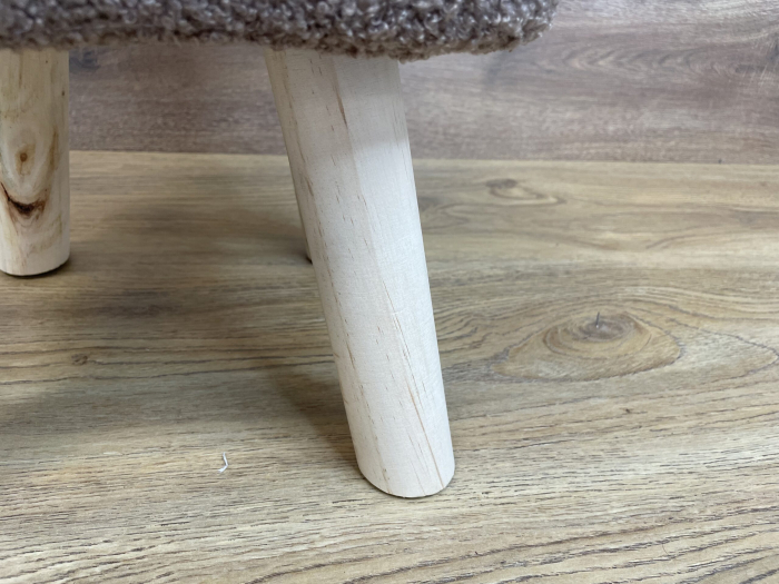 Taburet pentru copii, patrat, 26x26x34cm, maxim 50kg, maro [4]