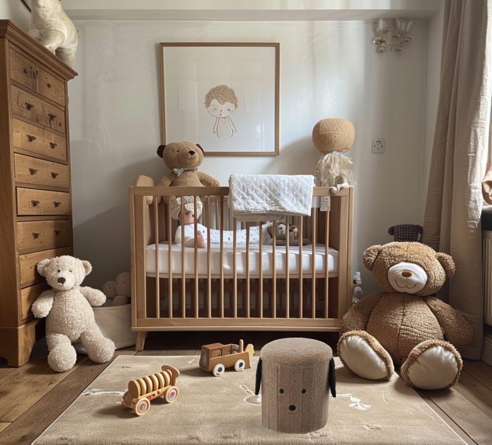 Taburet pentru copii, pliabil cu spatiu depozitare, 80kg, 28×34 cm, maro [5]