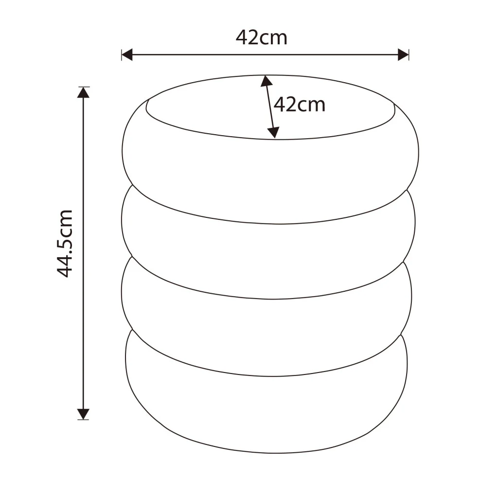 Taburet tapitat Snuggo cu spatiu de depozitare, velur, diametru 42 cm, inaltime 45 cm, roz pudrat [3]